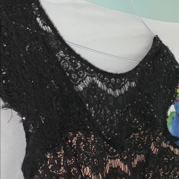 black lace dress - Picture 3 of 4